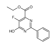 ethyl 5-fluoro-6-oxo-2-phenyl-3H-pyrimidine-4-carboxylate structure