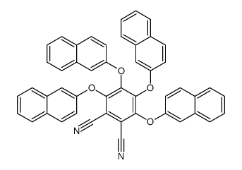 3,4,5,6-tetranaphthalen-2-yloxybenzene-1,2-dicarbonitrile结构式