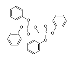 diphenoxyphosphorylmethyl diphenyl phosphate Structure
