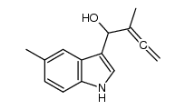 2-methyl-1-(5-methyl-1H-indol-3-yl)buta-2,3-dien-1-ol Structure