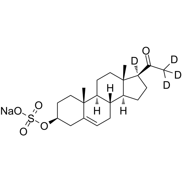 Pregnenolone monosulfate-d4 sodium Structure