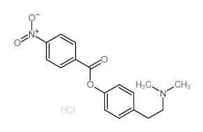 Phenol,4-[2-(dimethylamino)ethyl]-, 1-(4-nitrobenzoate), hydrochloride (1:1) Structure