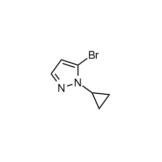 5-溴-1-环丙基-1H-吡唑结构式
