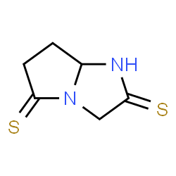 1H-Pyrrolo[1,2-a]imidazole-2,5(3H,6H)-dithione,dihydro-,(-)- Structure