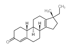 (8R,9S,10R,17R)-17-ethyl-17-methyl-2,6,7,8,9,10,11,12,15,16-decahydro-1H-cyclopenta[a]phenanthren-3-one结构式