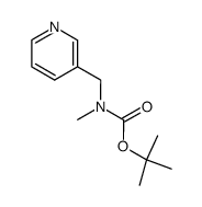 tert-butyl methyl(pyridin-3-ylmethyl)carbamate Structure