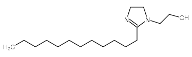 2-dodecyl-4,5-dihydro-1H-imidazole-1-ethanol结构式