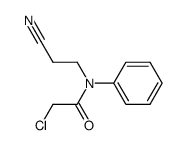 2-CHLORO-N-(2-CYANOETHYL)-N-PHENYLACETAMIDE Structure