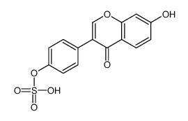 [4-(7-hydroxy-4-oxochromen-3-yl)phenyl] hydrogen sulfate Structure