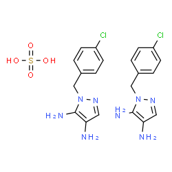 4,5-DIAMINO-1-((4-CHLOROPHENYL)METHYL)-1H-PYRAZOLE-SULFATE picture