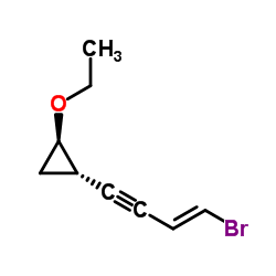 Cyclopropane, 1-(4-bromo-3-buten-1-ynyl)-2-ethoxy-, [1alpha(E),2ba]- (9CI) picture