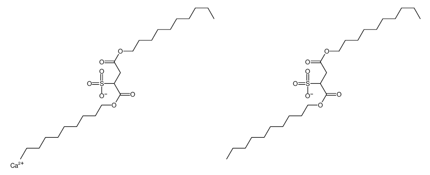 calcium 1,4-didecyl bis(2-sulphosuccinate) structure