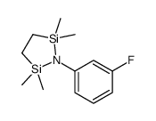 1-(3-fluorophenyl)-2,2,5,5-tetramethyl-1,2,5-azadisilolidine结构式