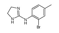 N-(2-bromo-4-methylphenyl)-4,5-dihydro-1H-imidazol-2-amine结构式