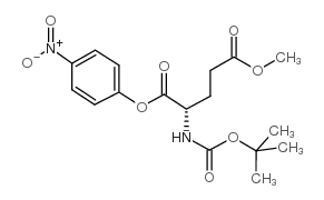 5-甲基1-(4-硝基苯基)N-{[(2-甲基-2-丙基)氧基]羰基}谷氨酸结构式