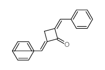 Cyclobutanone,2,4-bis(phenylmethylene)-结构式