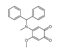 4-N-methyl-N-benzhydrylamino-5-methoxy-1,2-benzoquinone Structure