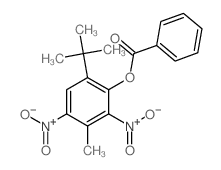 (3-methyl-2,4-dinitro-6-tert-butyl-phenyl) benzoate结构式