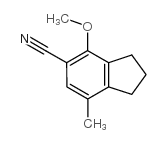 4-甲氧基-7-甲基茚满-5-甲腈结构式