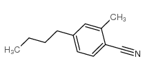 4-N-丁基-2-甲基苯甲腈结构式