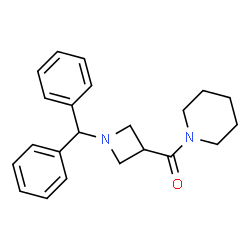 1-[[1-(DIPHENYLMETHYL)-3-AZETIDINYL]CARBONYL]-PIPERIDINE Structure