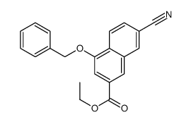 7-氰基-4-(苯基甲氧基)-2-萘羧酸乙酯结构式