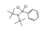 Bis-(trimethyl-silyl)-(phenyl-dichlor-silyl)-amin结构式