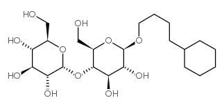 4-Cyclohexylbutyl-4-O-(a-D-glucopyranosyl)-b-D-glucopyranoside结构式