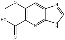 6-甲氧基-3H-咪唑并[4,5-B]吡啶-5-羧酸结构式