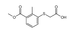 methyl 3-carboxymethylthio-2-methylbenzoate Structure