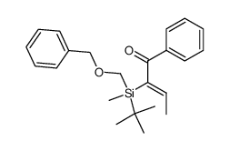 (Z)-2-(((benzyloxy)methyl)(tert-butyl)(methyl)silyl)-1-phenylbut-2-en-1-one Structure