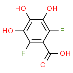 Benzoic acid, 2,6-difluoro-3,4,5-trihydroxy- (9CI) structure