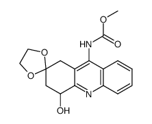 4-hydroxy-9-methoxycarbonylamino-3,4-dihydro-1H-acridin-2-one ethylene acetal Structure