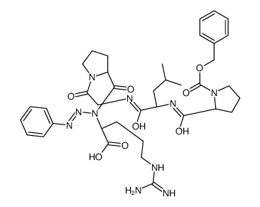 phenylazobenzyloxycarbonyl-prolyl-leucyl-glycyl-prolyl-arginine structure