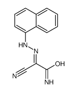 2-amino-N-(naphthalen-1-ylamino)-2-oxoethanimidoyl cyanide结构式