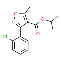 4-Isoxazolecarboxylicacid,3-(2-chlorophenyl)-5-methyl-,1-methylethylester(9CI)结构式