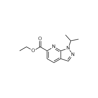 Ethyl1-isopropyl-1H-pyrazolo[3,4-b]pyridine-6-carboxylate Structure