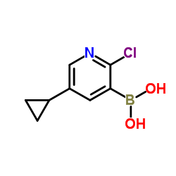 2-Chloro-5-cyclopropylpyridine-3-boronic acid Structure