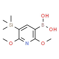 2,6-Dimethoxy-3-(trimethylsilyl)pyridine-5-boronic acid picture