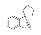 1-(2-fluorophenyl)cyclopentane-1-carbonitrile Structure