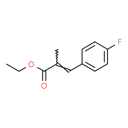 2-Propenoic acid, 3-(4-fluorophenyl)-2-Methyl-, ethyl ester structure