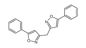 5-phenyl-3-[(5-phenyl-1,2-oxazol-3-yl)methyl]-1,2-oxazole Structure