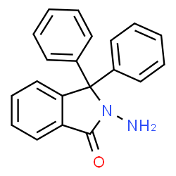 2-Amino-2,3-dihydro-3,3-diphenyl-1H-isoindol-1-one结构式