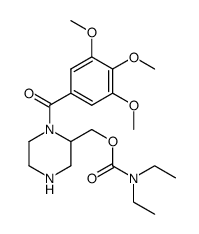 2-(N,N-diethylamino)carbonyloxymethyl-1-(3,4,5-trimethoxybenzoyl)piperazine Structure