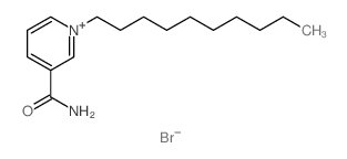 Pyridinium,3-(aminocarbonyl)-1-decyl-, bromide (1:1) Structure