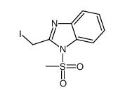 2-(iodomethyl)-1-methylsulfonylbenzimidazole Structure