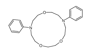 7,13-diphenyl-1,4,10-trioxa-7,13-diazacyclopentadecane结构式