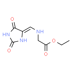 Glycine, N-[(Z)-(2,5-dioxo-4-imidazolidinylidene)methyl]-, ethyl ester (9CI)结构式