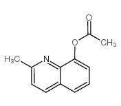 8-ACETOXYQUINALDINE Structure