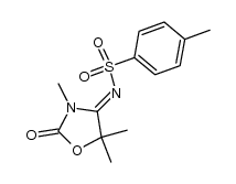 3,5,5-trimethyl-4-(toluene-4-sulfonylimino)-oxazolidin-2-one结构式